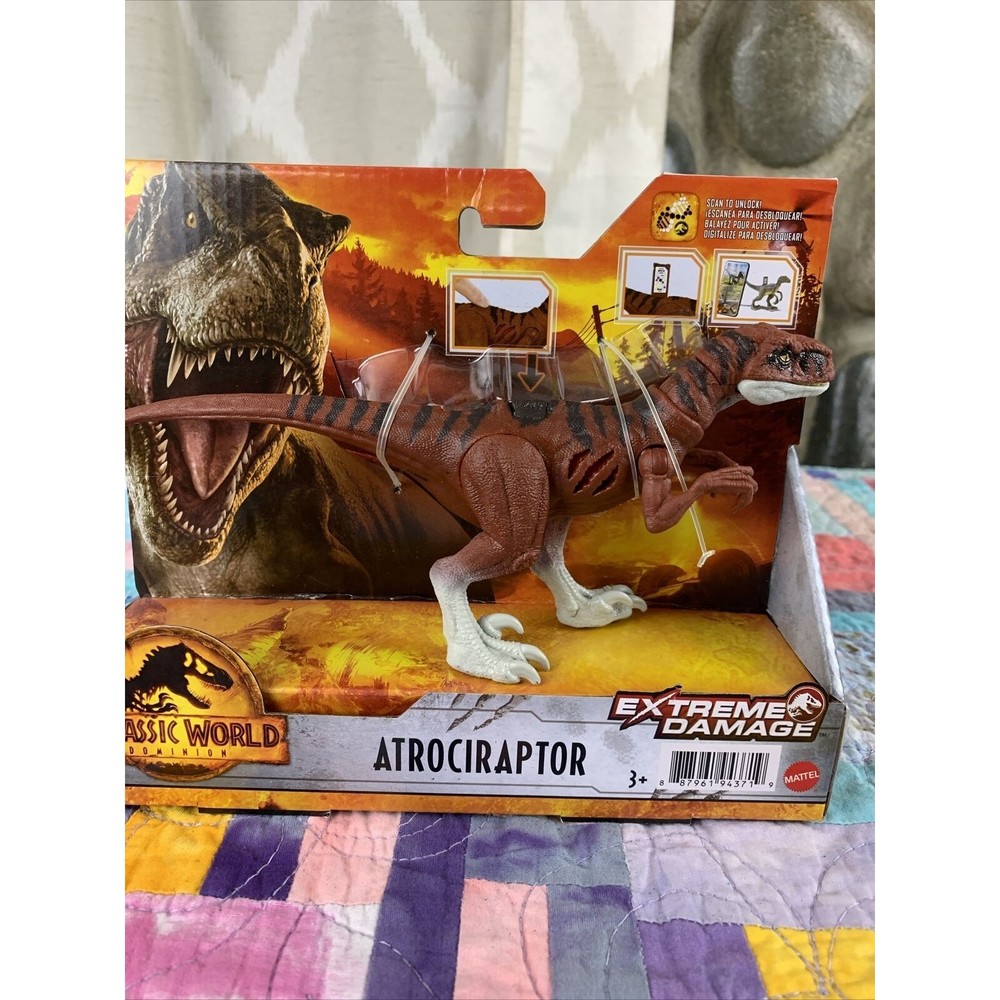 2021 Jurassic World Dominion Extreme Damage Atrociraptor Dino Action Figure NEW!
